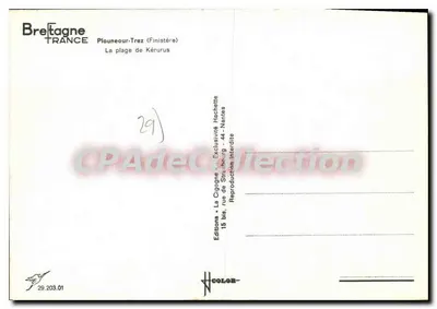 Plik Kérurus — Plouneour-Trez (Finistère) — Wydawnictwo « La Cigogne » — Rewers
