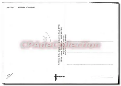 Kerhuon (Finistère) — widok z powietrza portu i miasta — Éditions de La Cigogne — Rewers