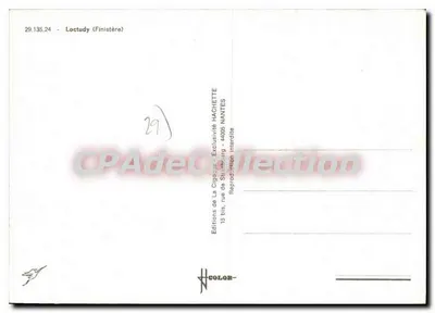 Barco de pesca à fileuse — Loctudy (Finistère) — Edições de La Cigogne — Verso