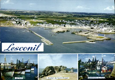Lesconil — O Porto, Rocha de Saint-Riagat, Sardiniers no Porto — Gabycolor