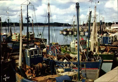 Porto de La Rochelle — Vista dos barcos — Edições JOS, n° 49