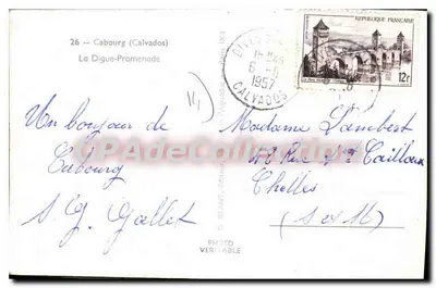 Cabourg — La Digue-Promenade — S.G. Goëlle, uitgever — Achterkant