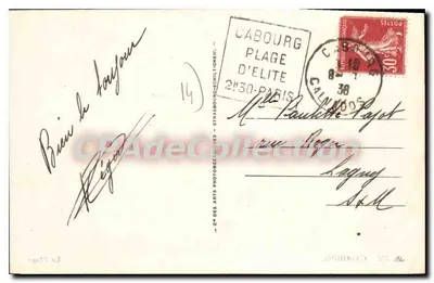 Cabourg — Plaża — CH DES ARTS PHOTONÉCHIQUES - STRASBOURG-SCHILTIGHEIM, nr 203 — Rewers
