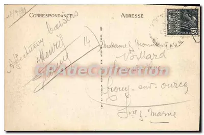 Cabourg — Monument Bertrand e Hotel Normandy — LL — Verso