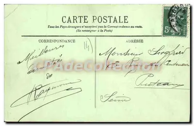 Cabourg — El Hotel de los Duques de Normandía y el Muelle — LL — Reverso