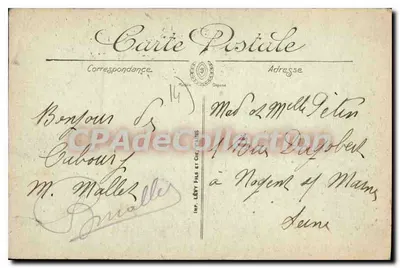 Cabourg — La Digue y la Plage — LL. n°185 — Reverso