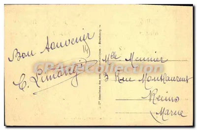 Cabourg - A Praia e a Dique — 74 — editor Cabourg — Verso