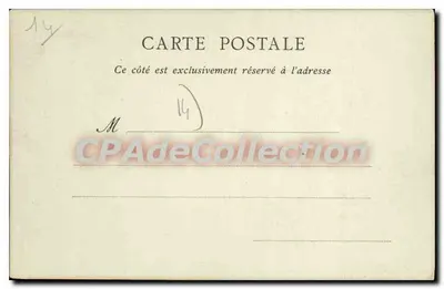 Caen — Stare Biuro Monetne — Stara pocztówka deCollection — Rewers