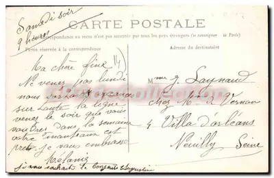 CAEN — Plac Aleksandra III — Pomnik — E. Huet — Rewers