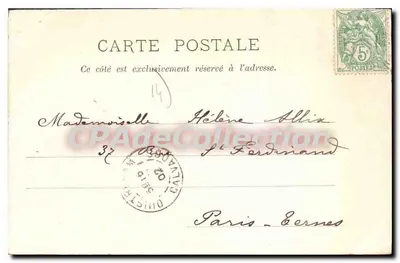 Caen — Ogólny widok Kliniki — J. Bréchei, wyd., Caen — Rewers