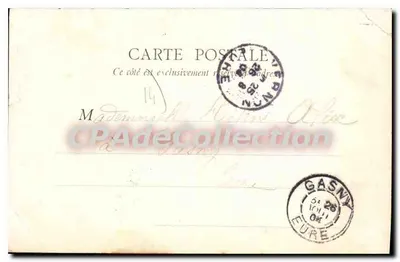Caen — Pomnik Dzieci Calvadosu i plac Kwater — wydawca nieznany — Rewers