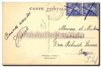 Caen — Place Foch — Pomnik upamiętniający — Saby — Rewers