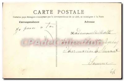 Caen (Calvados) - Statua Elie de Beaumont na placu Świętego Zbawiciela — B.P. Paris n°19 — Rewers