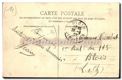 Caen - Quartel Hamelin e praça Alexandre III — L.D. — Verso