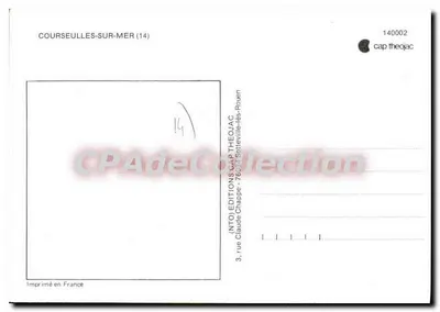 Courseulles-sur-Mer — widok panoramiczny — Wydawnictwo Claude Chappe, nr 140002 — Rewers