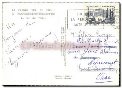 Der Yacht-Hafen — Trouville-Deauville (Calvados) — Éditions Gaby — Rückseite