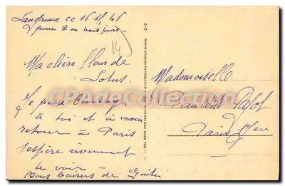 Langrune — Promenada nowej Digue — Wydawnictwo Poupinet, Książnica, n° 143 — Rewers