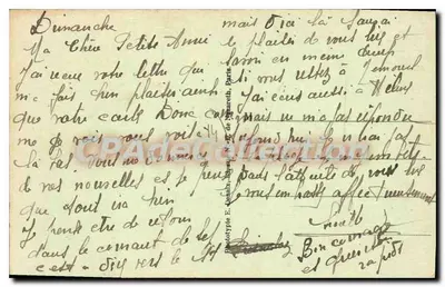 LION-sur-MER - A Igreja — Editor Nouvelles Galeries Lioumaises, n°8 — Verso