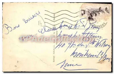 Lion-sur-Mer (Calvados) — Le ville sul molo — Lucien, N°1872 — Verso