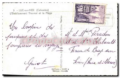 Luc-sur-Mer — Het Thermaalcomplex en de Strandpromenade — Edities Gaby — Achterkant