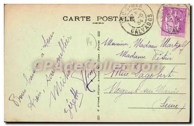 LUC-sur-MER — Het Kasteel — Antieke ansichtkaart van Collectie n°22 — Achterkant