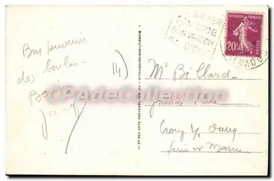 LUC-sur-MER - A Dique — Bilhete postal antigo dos Arts Photoméc. N°55 — Verso