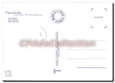 Kasyno Riva-Bella — Normandia — Wydawnictwo Prasy Riva-Bella — Rewers
