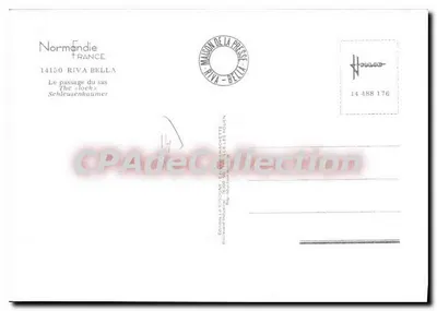 Port w Cigogne — Widok zapory i latarni morskiej — Wydawca A. Cigogne — Rewers