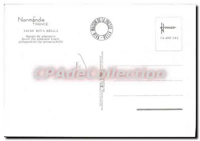 Port Riva Bella — Serra-Marine i Lady III — wydawca La Cigogne — Rewers