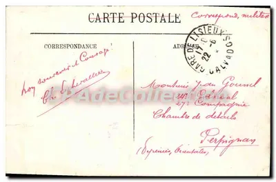 PONT-L'ÉVÉQUE — A Touques e a Igreja — LL. — Verso