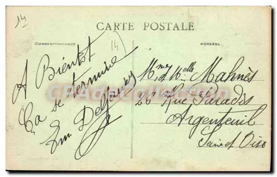 St-AUBIN-sur-MER — Um Canto da Praia — Edição Poulain — Verso