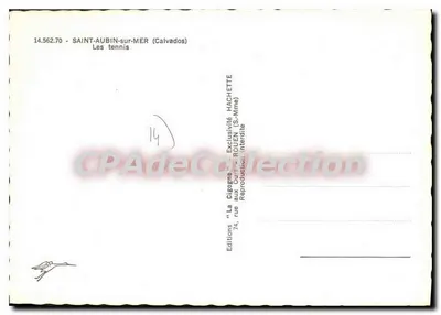 Saint-Aubin-sur-Mer — Os tênis — Éditions La Cigogne — Verso
