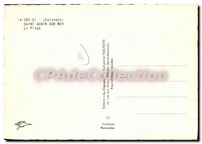 Saint Aubin sur Mer — La Plage — Ediciones « La Cigogne » — Reverso