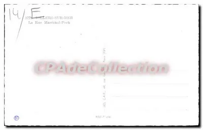 Villers-sur-Mer — Rue Maréchal-Foch — editor Cap, n° 324872 — Verso