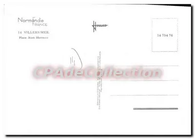 Villers-sur-Mer — Place Jean Mermoz — Edição La Cigogne — Verso