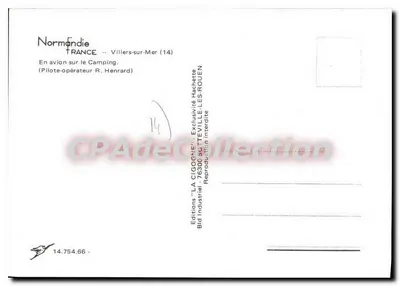 Villers-sur-Mer — Camping — Éditions LA CIGOGNE — Verso