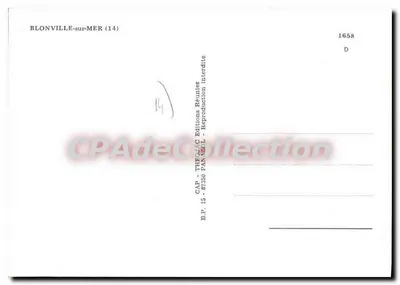 Blonville-sur-Mer — Herinnering aan Blonville — Uitgaven CAP — Achterkant
