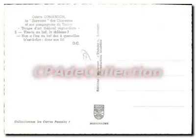 Odette COMANDON, "J'havasse" z Charentes — regionalistyczna trupa teatralna — Wydawnictwo Mexichrome — Rewers
