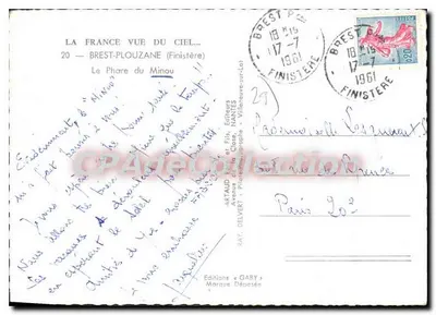 Fary Minou — Brest-Plouzané (Finistère) — Artaud et Fils, N°20 — Rewers