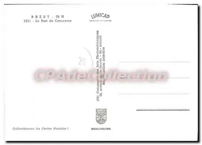 Brest — Port handlowy — Kongres Sztuki Fotomechanicznej — wydawnictwo Lumicad — Rewers