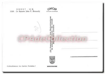 Brest - Plac Johna F. Kennedy'ego — wydawca LUMICAP, nr 1238 — Rewers