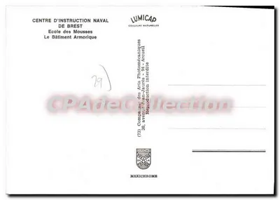 Centrum Instrukcji Morskiej w Brest – Szkoła Młodzieży Morskiej, Budynek Armoricque – Lumicap — Rewers