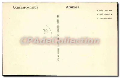 Carantec — tegenlicht op de Baai van Clouet — LL. — N° 46 — Achterkant