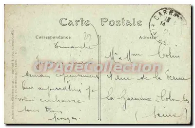 Carantec (Finistère) — A Praia do Kélen, vista geral — editor J.Pot, n° 1716 — Verso