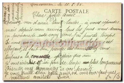 Concarneau (Finistère) — A Corner of the Port near the Ville-Close — J. NOVAIS, publisher, n°3 — Back