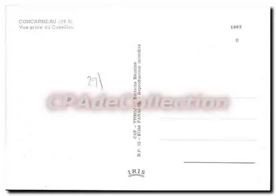 Concarneau (29 S) — Widok z Cobellou — CAP - THEOJAC Éditions Réunies — Rewers