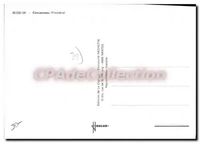 Concarneau — Porto e pesca — Éditions La Cigogne, Nantes — Verso