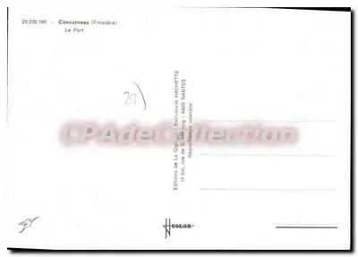 Concarneau — Il Porto — Edizioni de La Cigogne — Verso