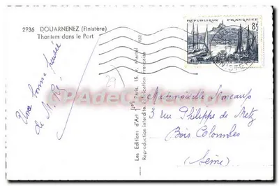 Douarnenez (Finistère) — Thorliers dans le Port — Les Editions d'Art, n°2936 — Rewers