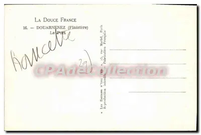 Douarnenez — Port — Delikatna Francja, n°16 — Rewers